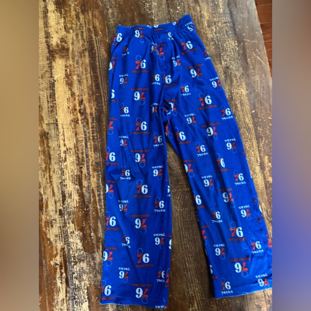NBA Kids Pajama Bottoms in Blue with Team Logo